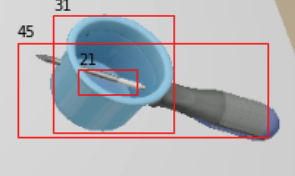 A screwdriver impaling a cup